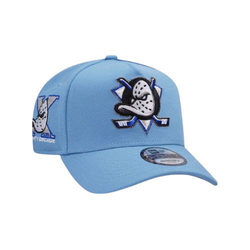NEW ERA ANEHEIM DUCKS 10TH ANNIVERSARY ICED OUT BLUE 9FORTY A-FRAME