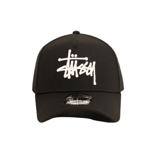 STUSSY X NEW ERA BLACK 9FORTY A-FRAME