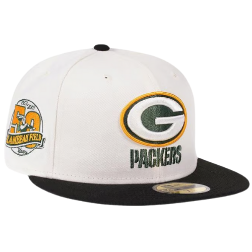 NEW ERA GREEN BAY PACKERS CREAM DOME 59FIFTY