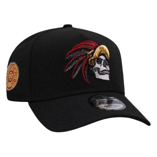 NEW ERA AZTEC SKULL METALLIC BLACK 9FORTY AFRAME
