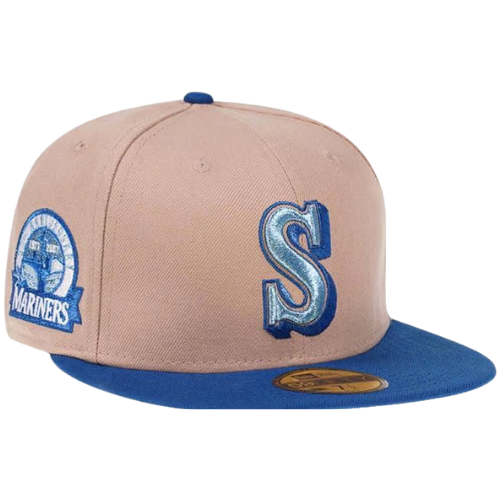 NEW ERA SEATTLE METALLIC SUEDE BLUE 59FIFTY