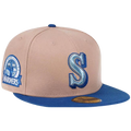 NEW ERA SEATTLE METALLIC SUEDE BLUE 59FIFTY