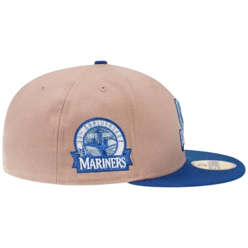 NEW ERA SEATTLE METALLIC SUEDE BLUE 59FIFTY