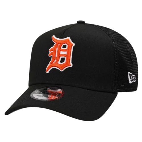 NEW ERA DETROIT TIGERS BLACK TRUCKER 9FORTY AFRAME