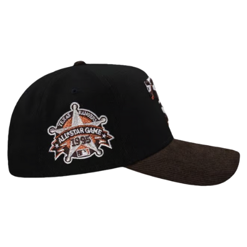 New Era Texas Rangers All Star Game 1995 Black Two Tone Edition 9Forty A Frame Snapback Hat