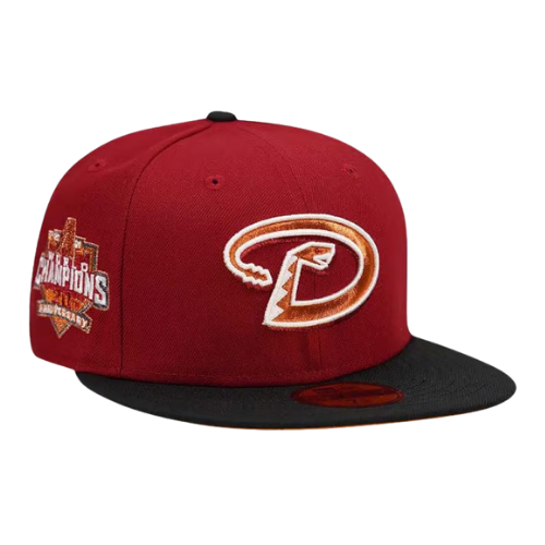 NEW ERA DIAMONDBACKS PLATINUM RED 59FIFTY
