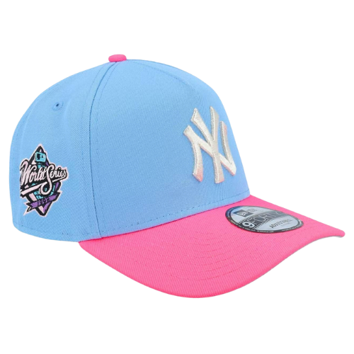 NEW ERA NY YANKEES BUBBLE GUM TWINS ROUGE 9FORTY AFRAME