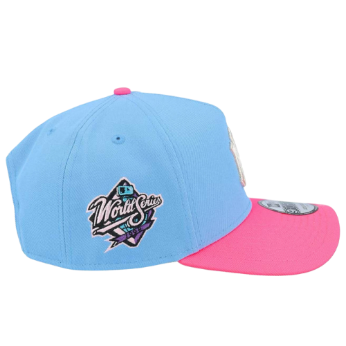 NEW ERA NY YANKEES BUBBLE GUM TWINS ROUGE 9FORTY AFRAME