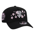 NEW ERA SF GIANTS CHERRY BLOSSOM BLACK PINK EDITION 9FORTY A FRAME