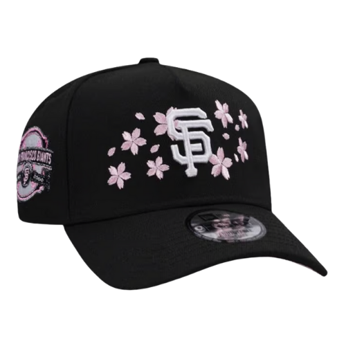 NEW ERA SF GIANTS CHERRY BLOSSOM BLACK PINK EDITION 9FORTY A FRAME