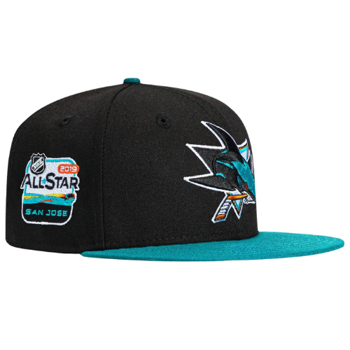 NEW ERA SAN JOSE SHARKS 2019 ASG BLACK TEAL 59FIFTY