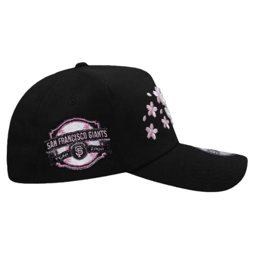 NEW ERA SF GIANTS CHERRY BLOSSOM BLACK PINK EDITION 9FORTY A FRAME