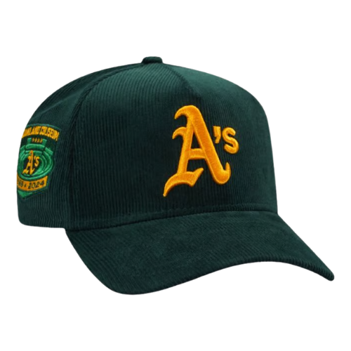 NEW ERA ATHLETICS COLISEUM GREEN CORDUROY 9FORTY AFRAME
