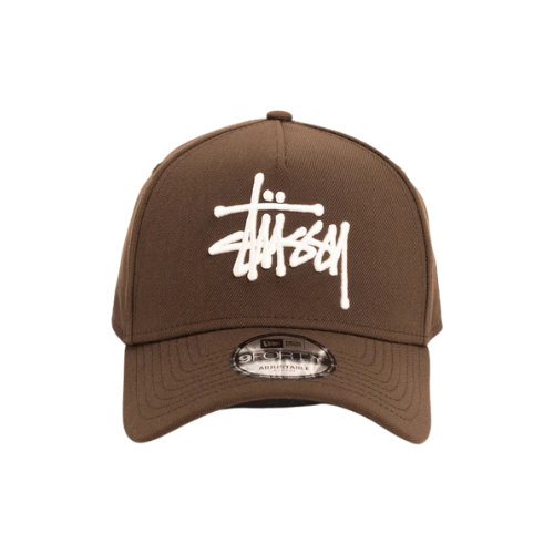 STUSSY X NEW ERA CHOCO BROWN 9FORTY A-FRAME